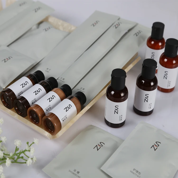 Bouteilles en plastique de 30 ml pour salle de bain d'hôtel 5 étoiles, flacon de shampoing design luxe haut de gamme, format 30 ml pour shampoing d'hôtel, bouteille uniquement
