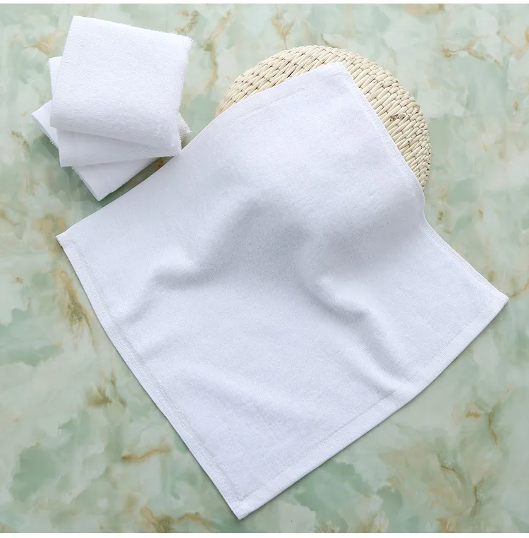 Custom Logo Face Towel 100% Cotton Quick-dry Disposable Spa Towel Knitted Technics 5 Star Hotel Standard Customized Color