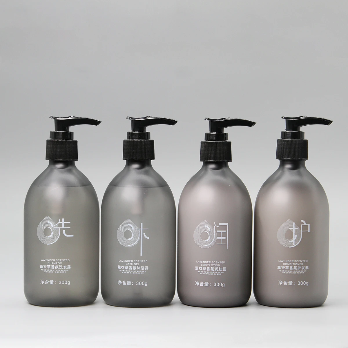 Tourel 300ml Lavender Eco-friendly Fsc Certified Customized Hotel Amenities 5 Star Shampoo Shower Gel & Conditioner