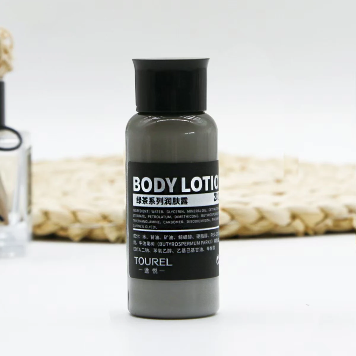 Comodidades de hotel personalizadas al por mayor, artículos de tocador de lujo para habitaciones de hotel, kit de champú desechable con fragancia de té verde