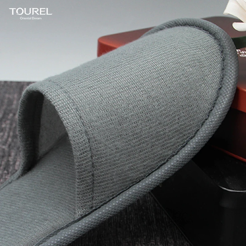 Chaussons de spa d'hôtel en gros en tissu éponge pour sieste, intérieur et extérieur, équipements haut de gamme