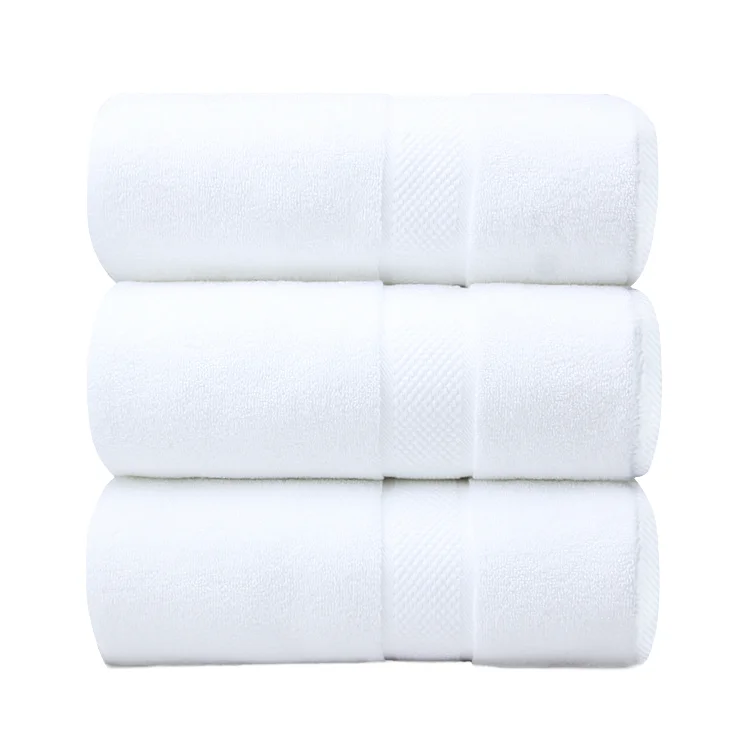 100% Cotton Disposable Knitted Bath Towel Set Quick-dry Sustainable Skin-friendly Solid Color Luxury For Adults Home Hotel Spa