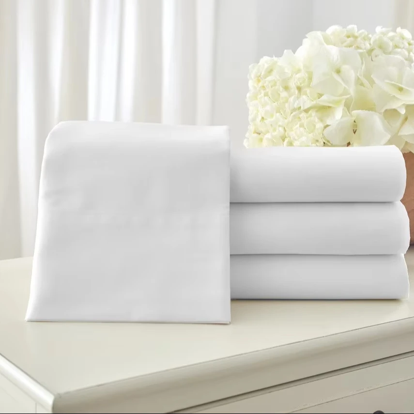 Ensemble de draps de lit de luxe 5 &eacute;toiles 100 % coton &eacute;gyptien avec oreillers