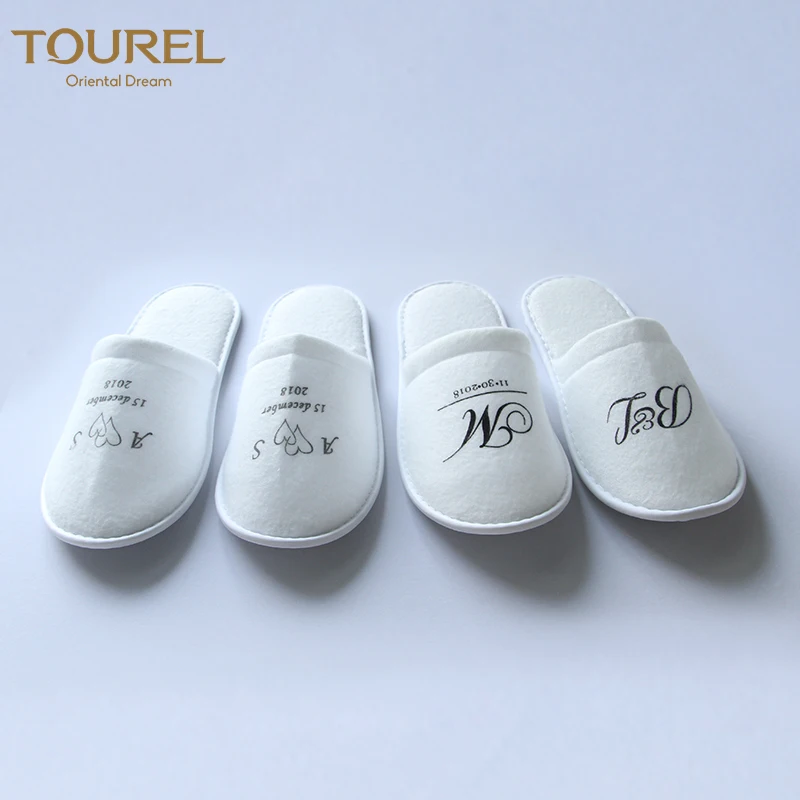 Chaussons de maison jetables écologiques de haute qualité en 100 % coton, format voyage, pour invités et usage hôtelier