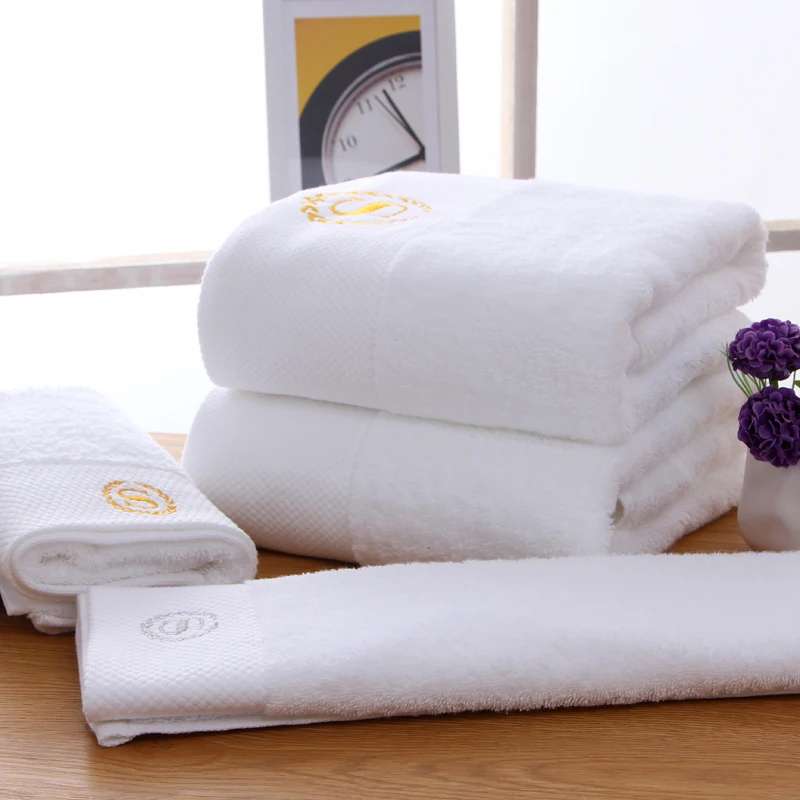 Ensemble de serviettes de bain d'hôtel 100 % coton 70x140 cm, cadeau populaire à motif brodé - Draps décoratifs gris Inde en lin de haute qualité