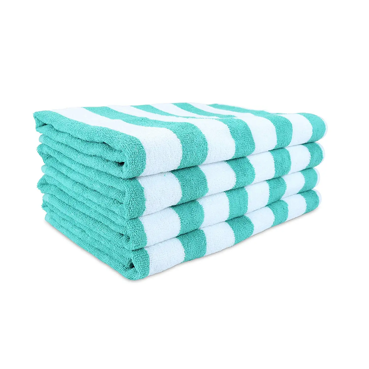 Wholesalers In China Customized Used Big Size Microfiber Blue And White Stripe Towels Pool Spa Fabric Hotel Towel For Beach